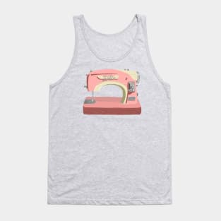 Pink Sewing Machine Tank Top